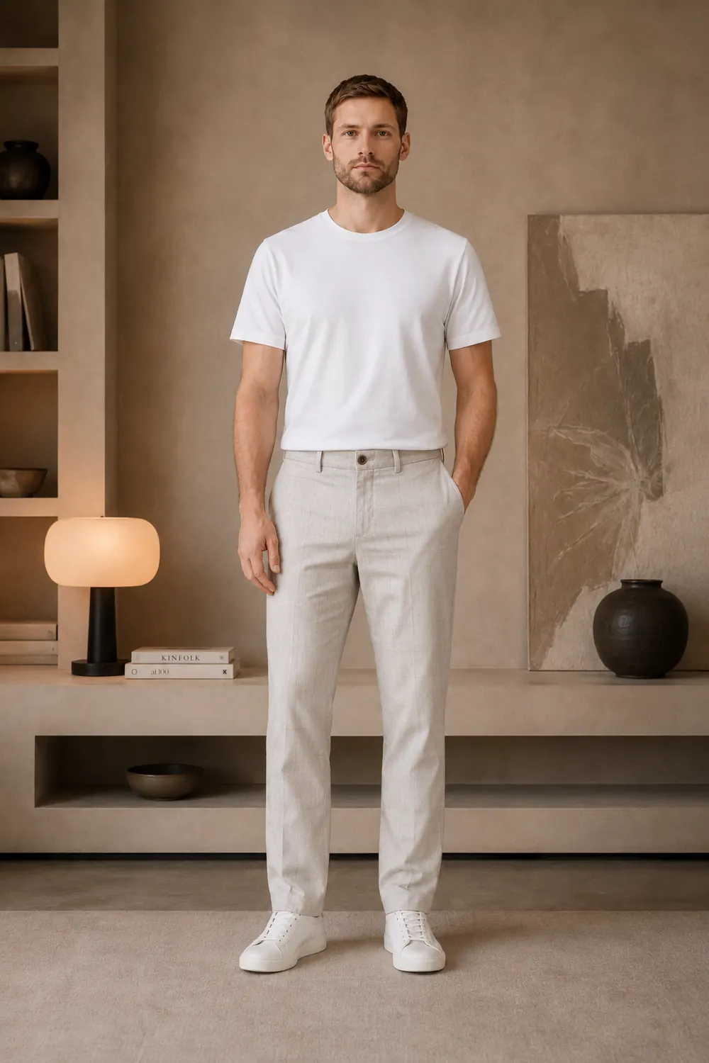 EX-201 Chino Beige — Slim fit