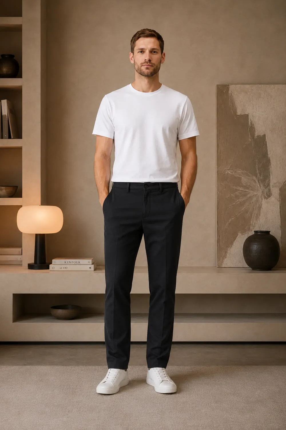 EX-202 Chino Navy — Slim fit