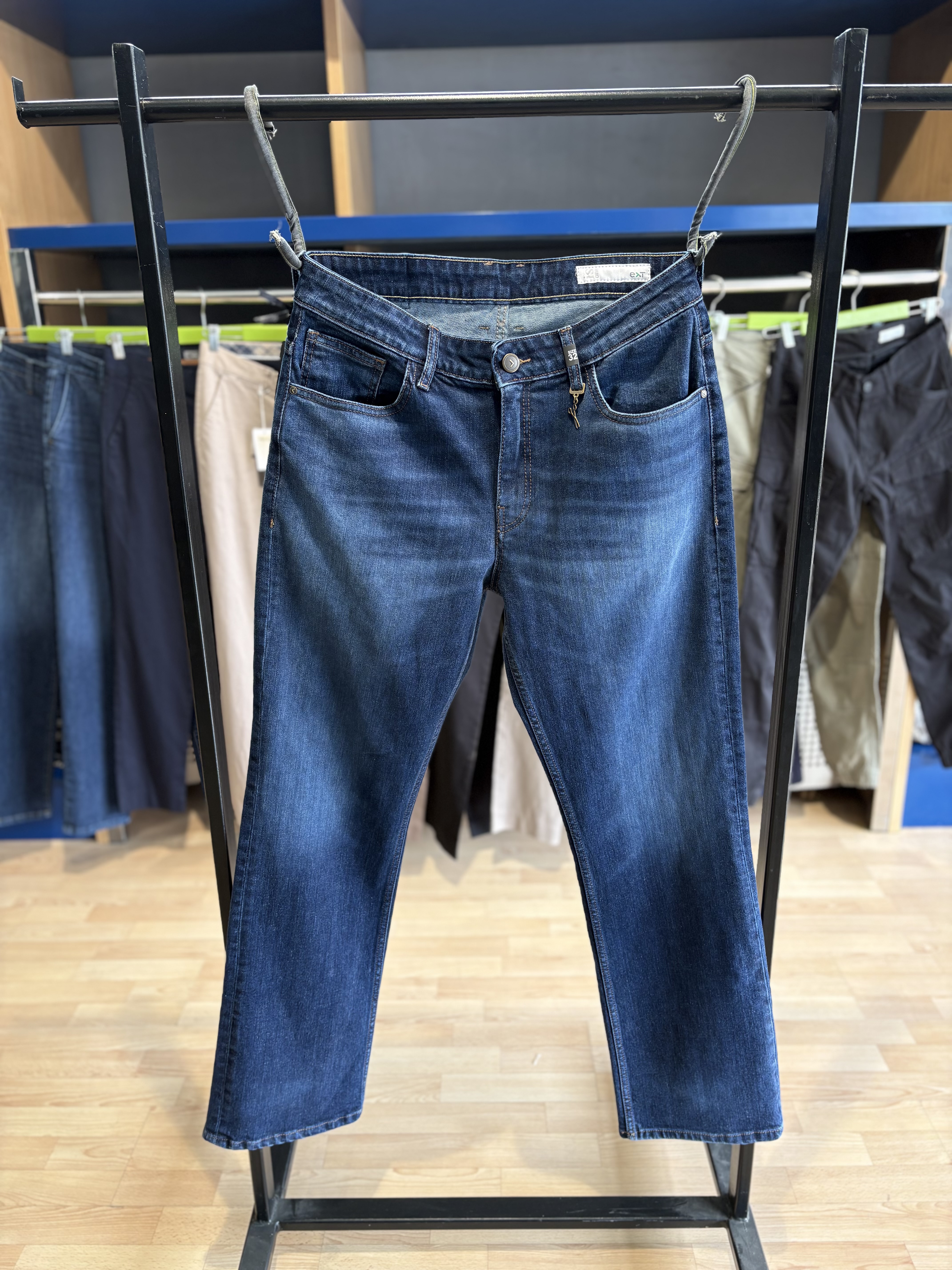 Bootcut Exit farmerica tamno plava 98%pamuk 2%elastin — Bootcut fit, Tamno plava
