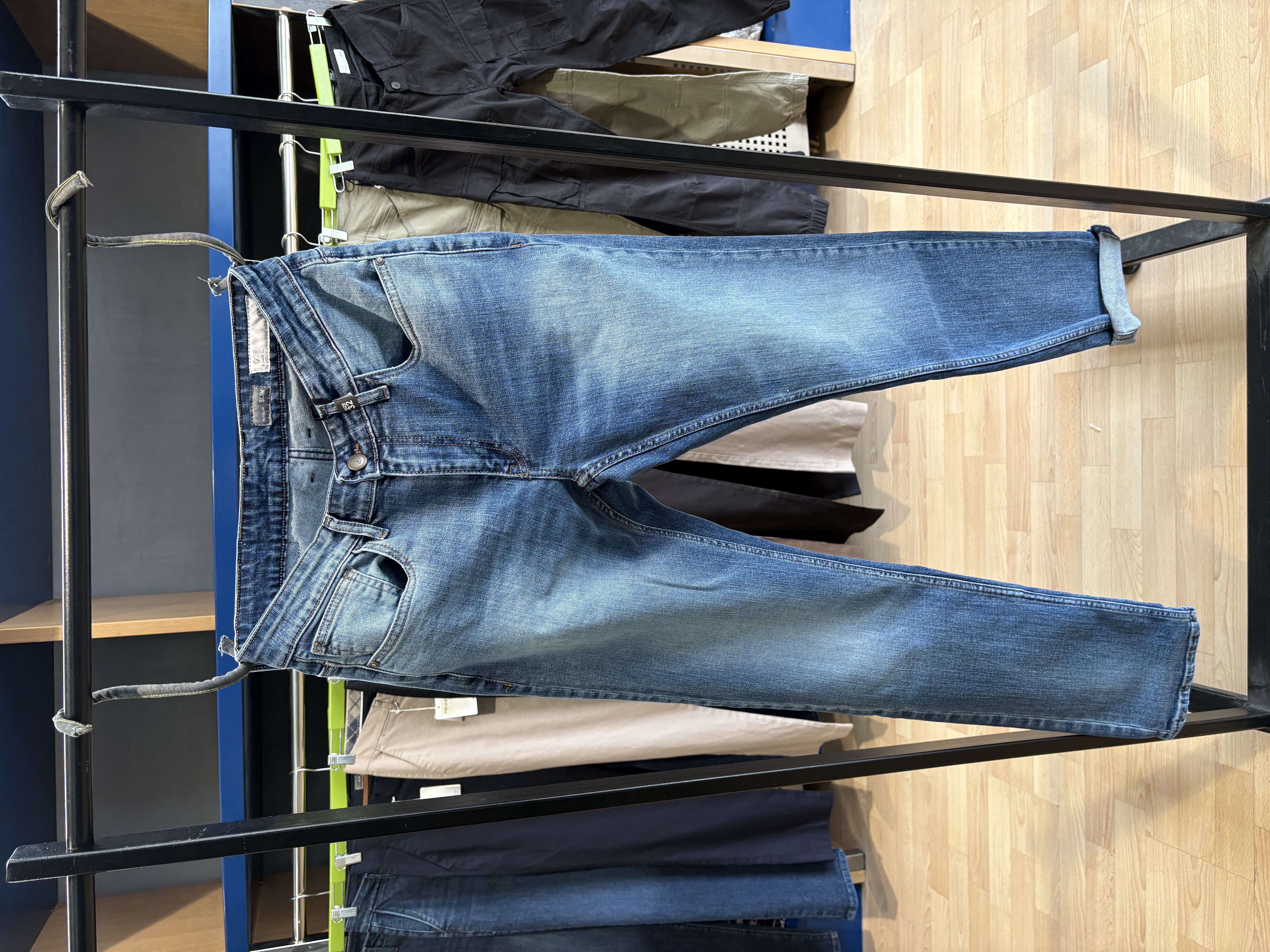 Regular Slim E-1012 Exit farmerica nebo plava acide-wash — Regular Slim fit, Nebo plava