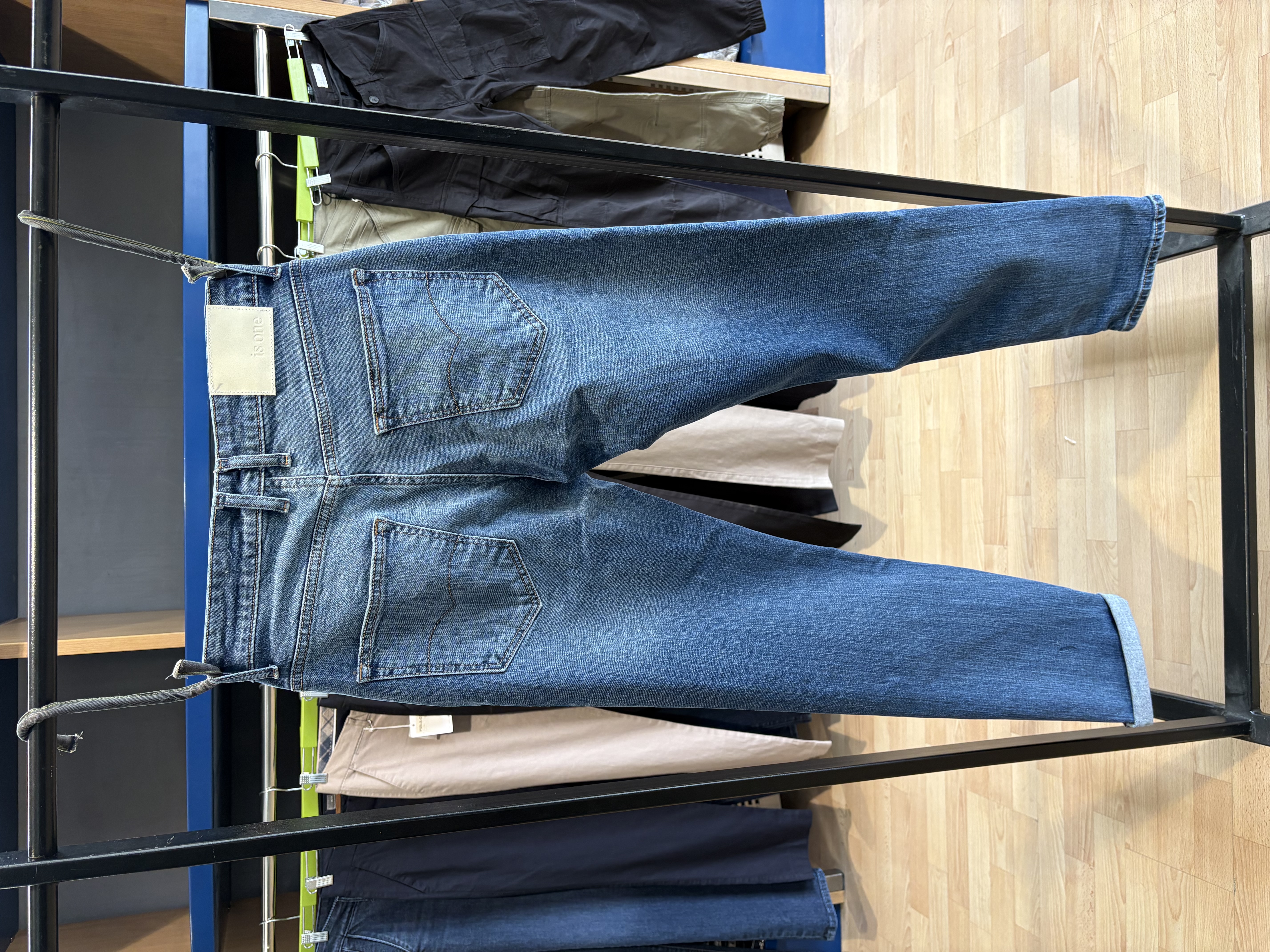 Regular Slim E-1012 Exit farmerica nebo plava acide-wash — Regular Slim fit, Nebo plava — slika 2