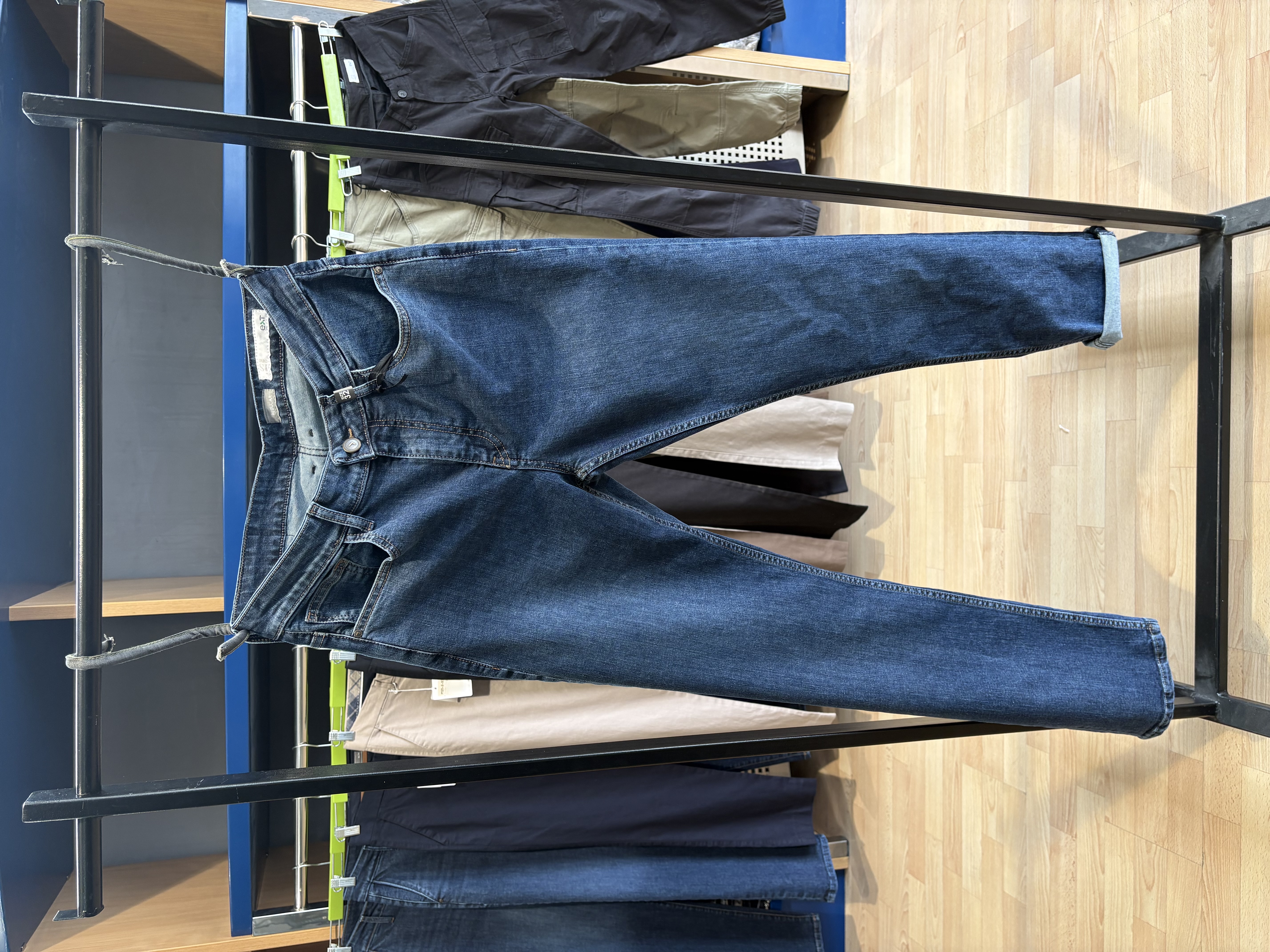 Regular ravna nogavica Exit E-4005 — Regular Slim fit, Plava