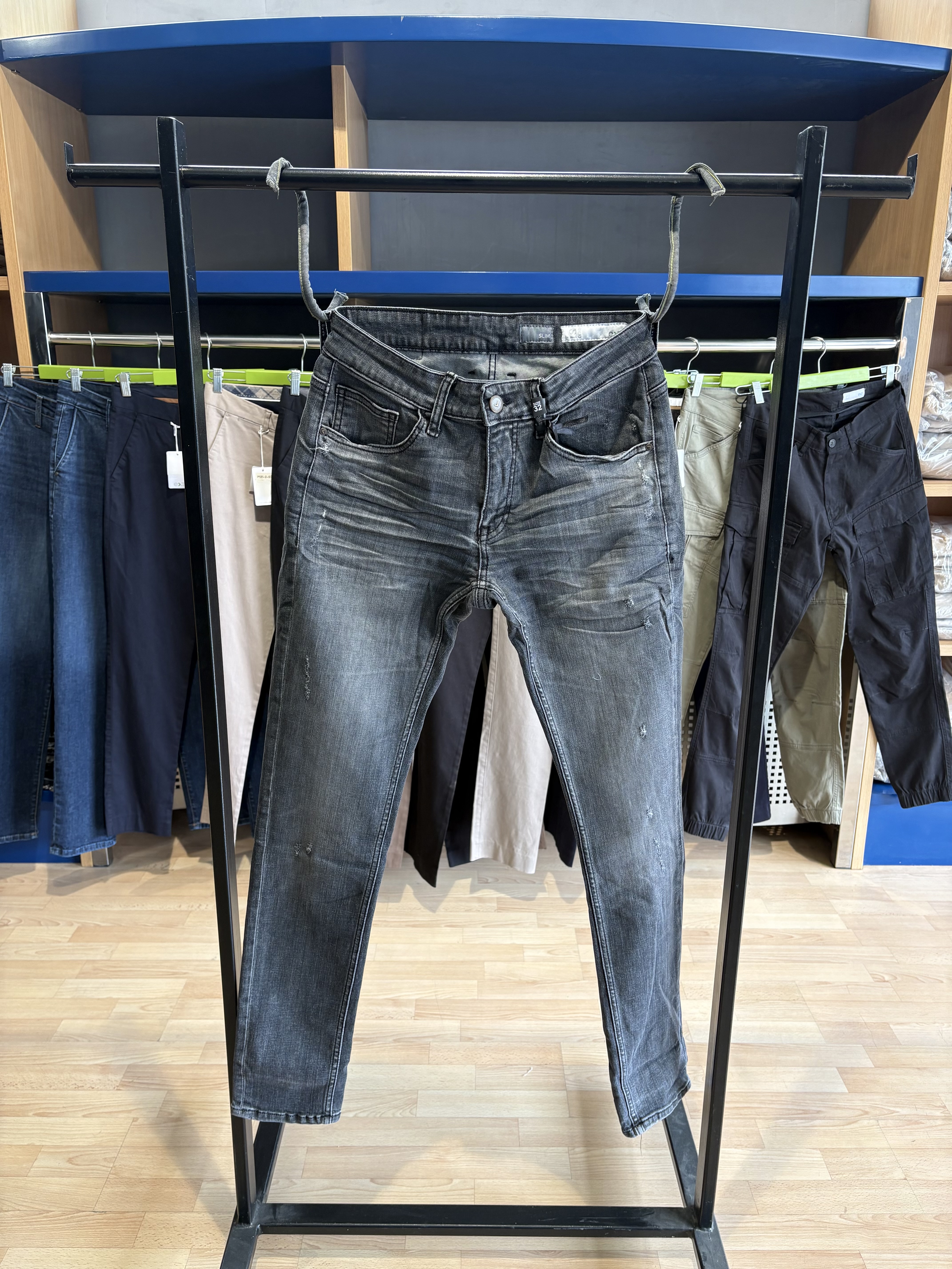 Slim fashion farmerica Exit E-3017 — Slim fit, Tamno siva